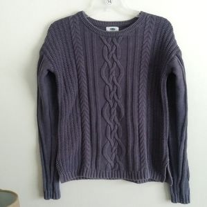 Cable-knit sweater like new 💜